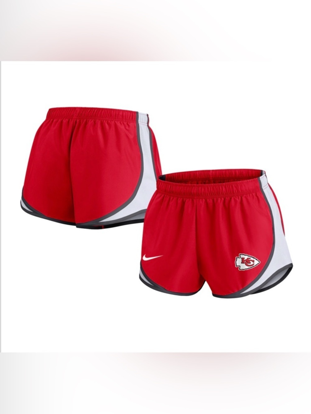 NWT NIKE Kansas City Chiefs Women’s 1X Plus Size Tempo Shorts - Red